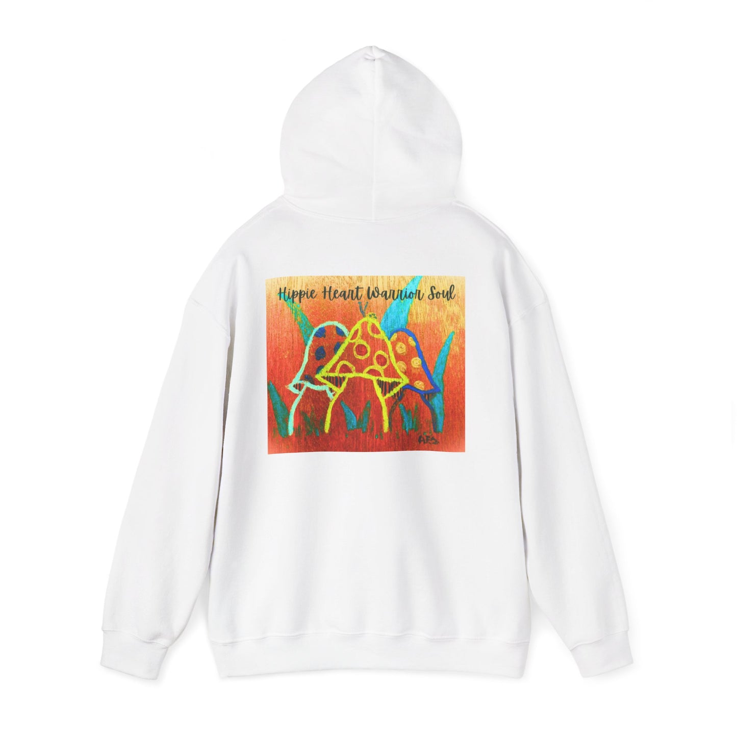 Hippie Heart Hooded Sweatshirt, Unisex