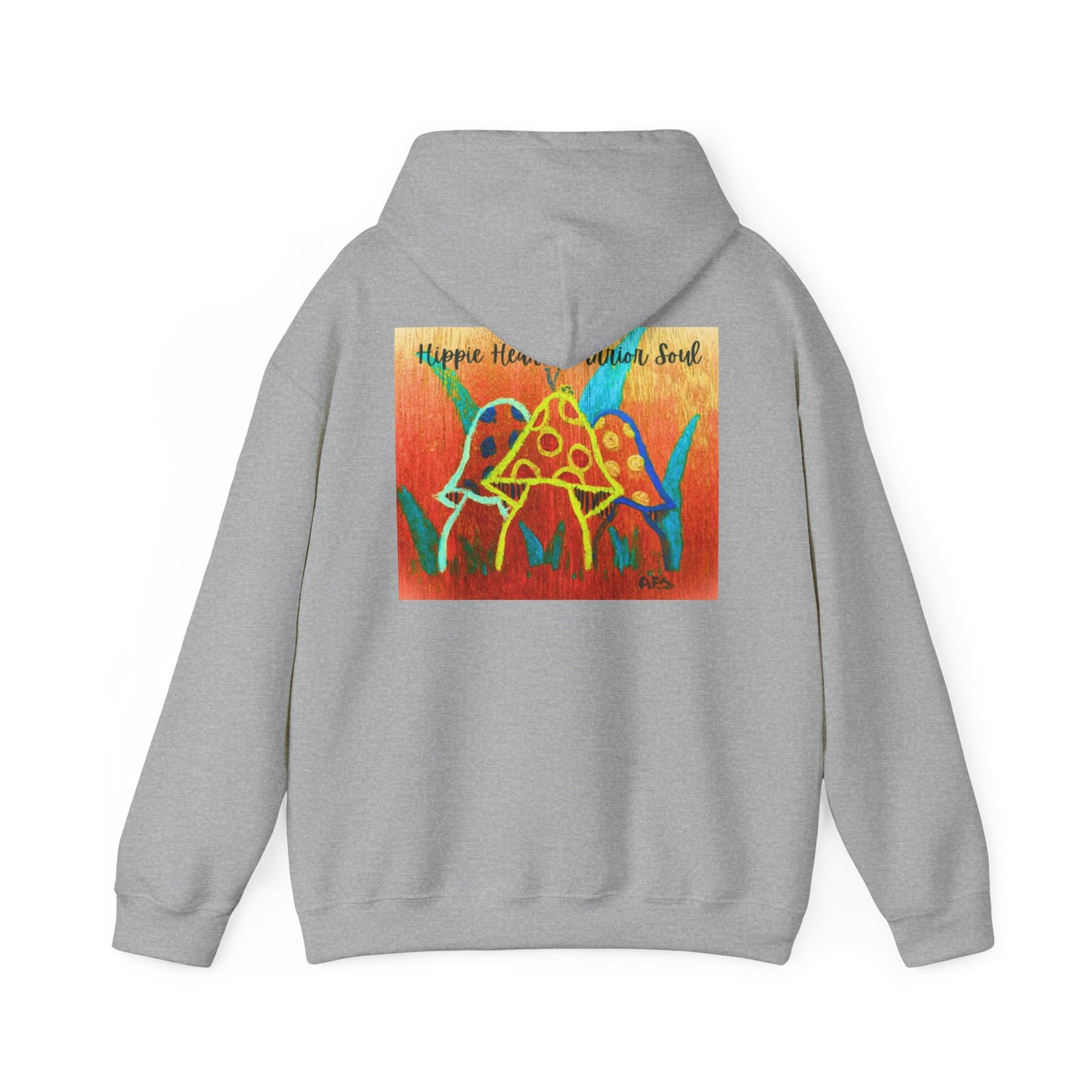 Hippie Heart Hooded Sweatshirt, Unisex