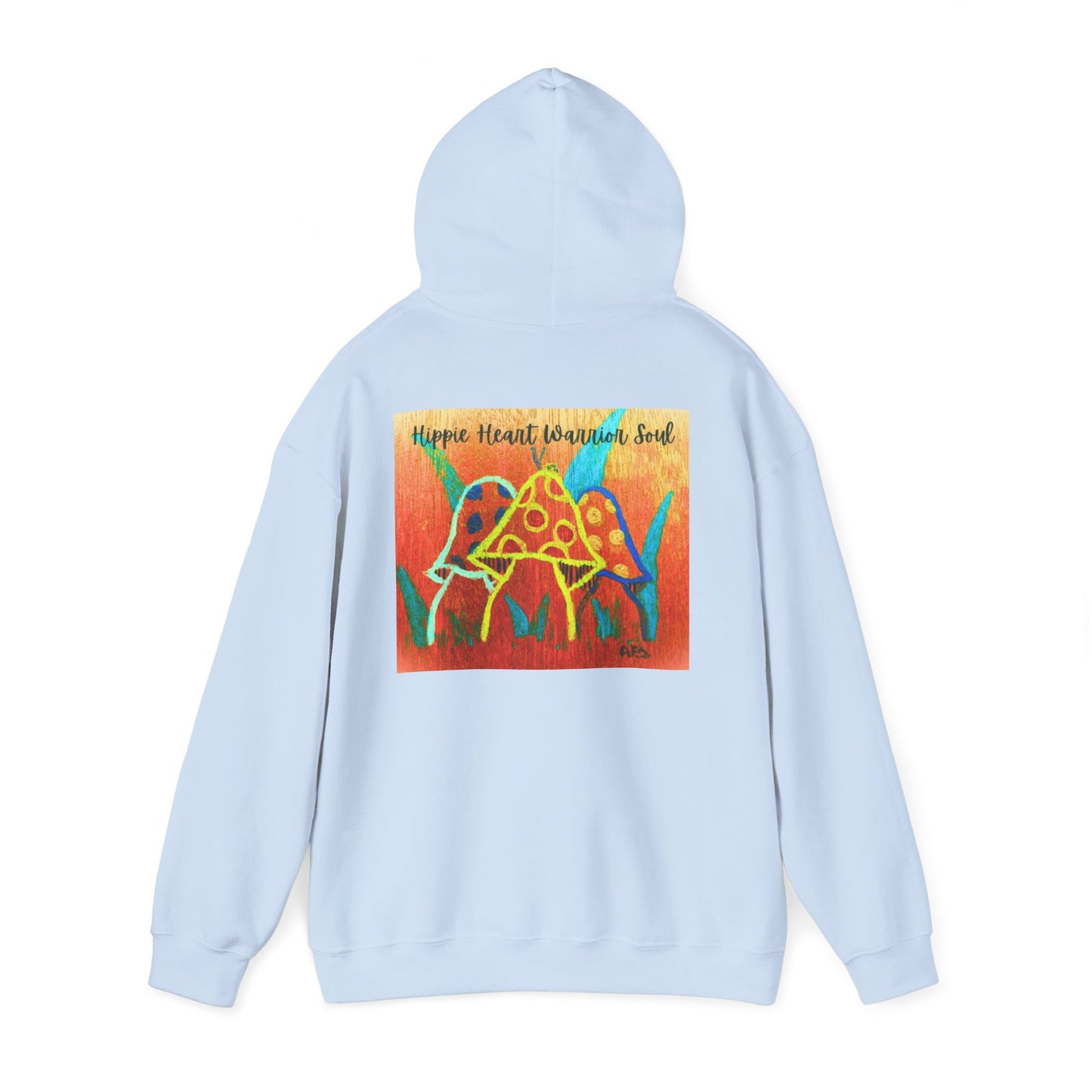 Hippie Heart Hooded Sweatshirt, Unisex