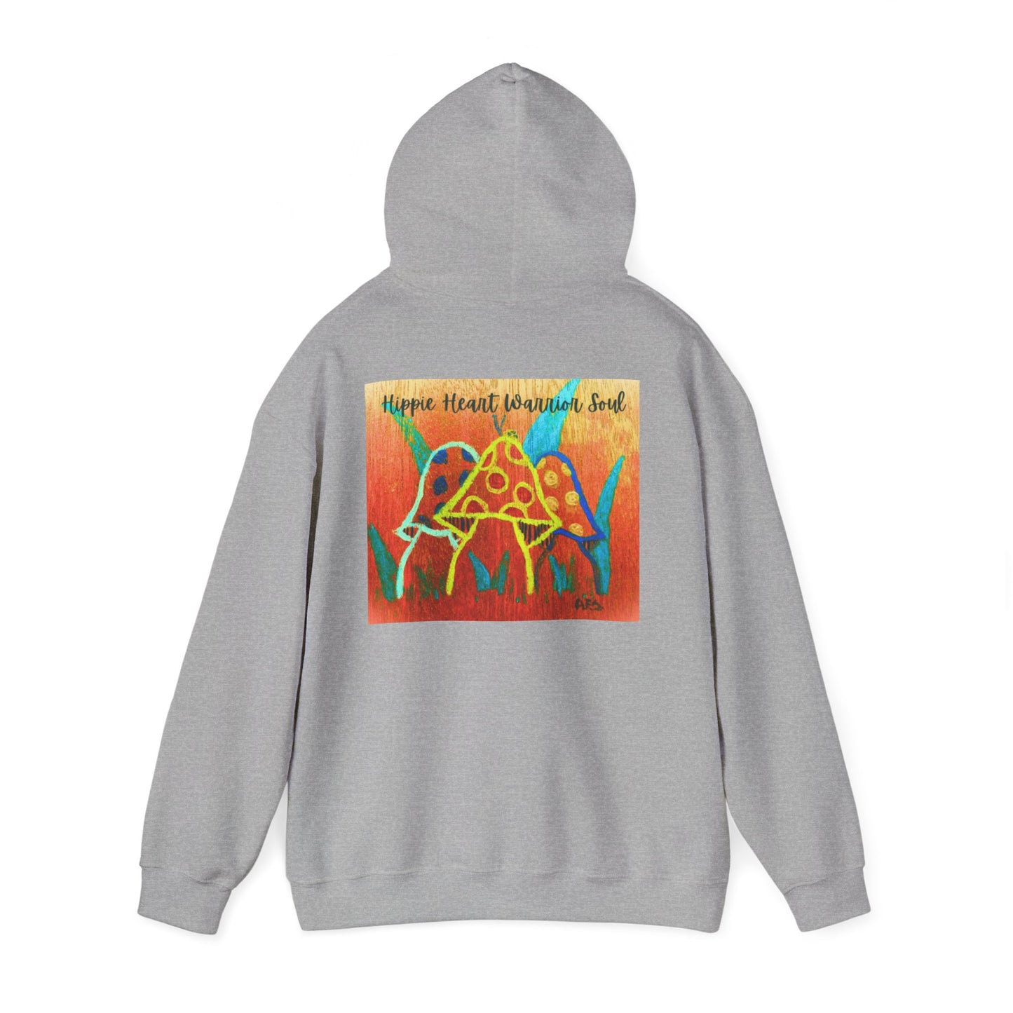 Hippie Heart Hooded Sweatshirt, Unisex