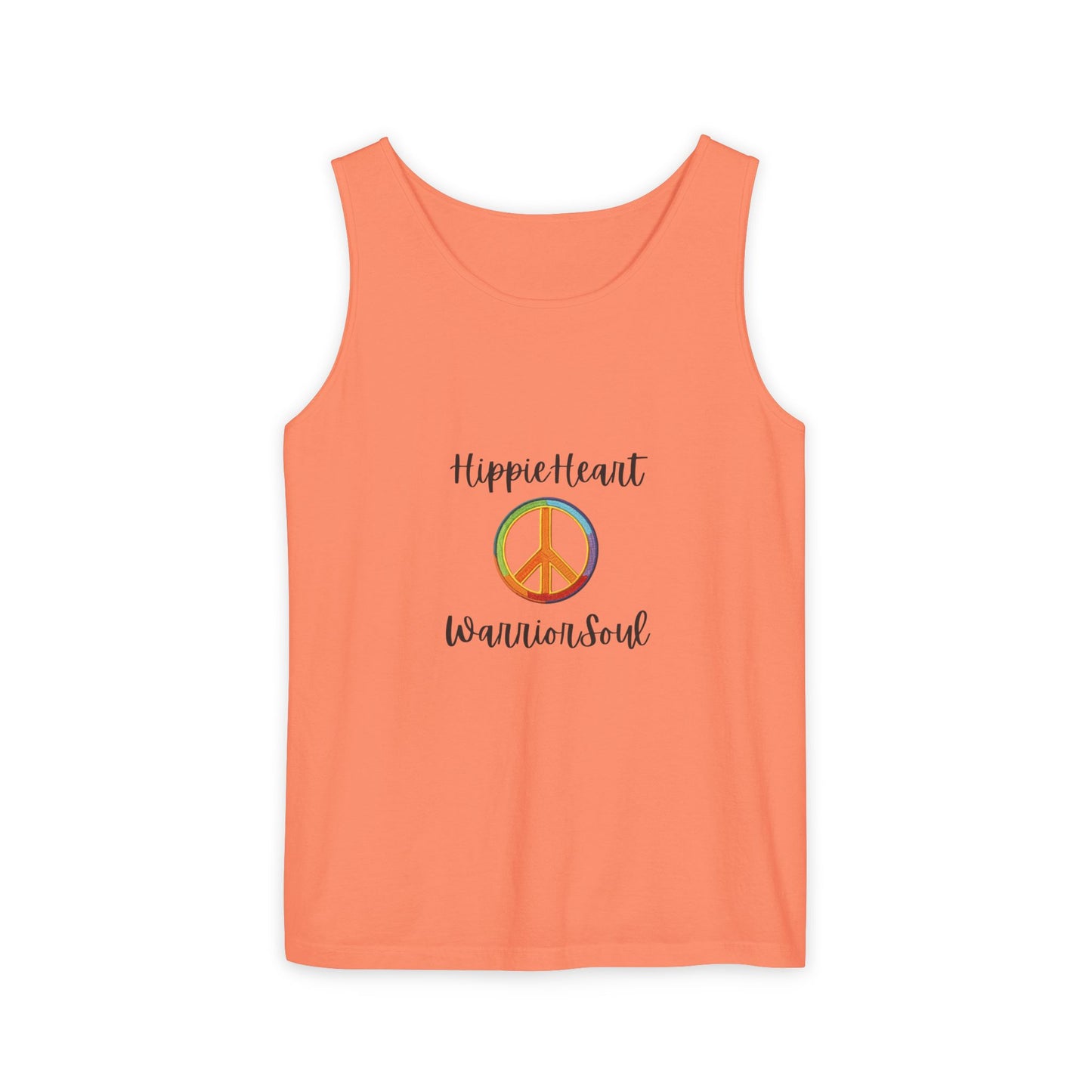 Hippie Heart Peace Tank Top, Unisex Summer Shirt, Boho Style Tee, Festival Wear, Gift for Peace Lovers
