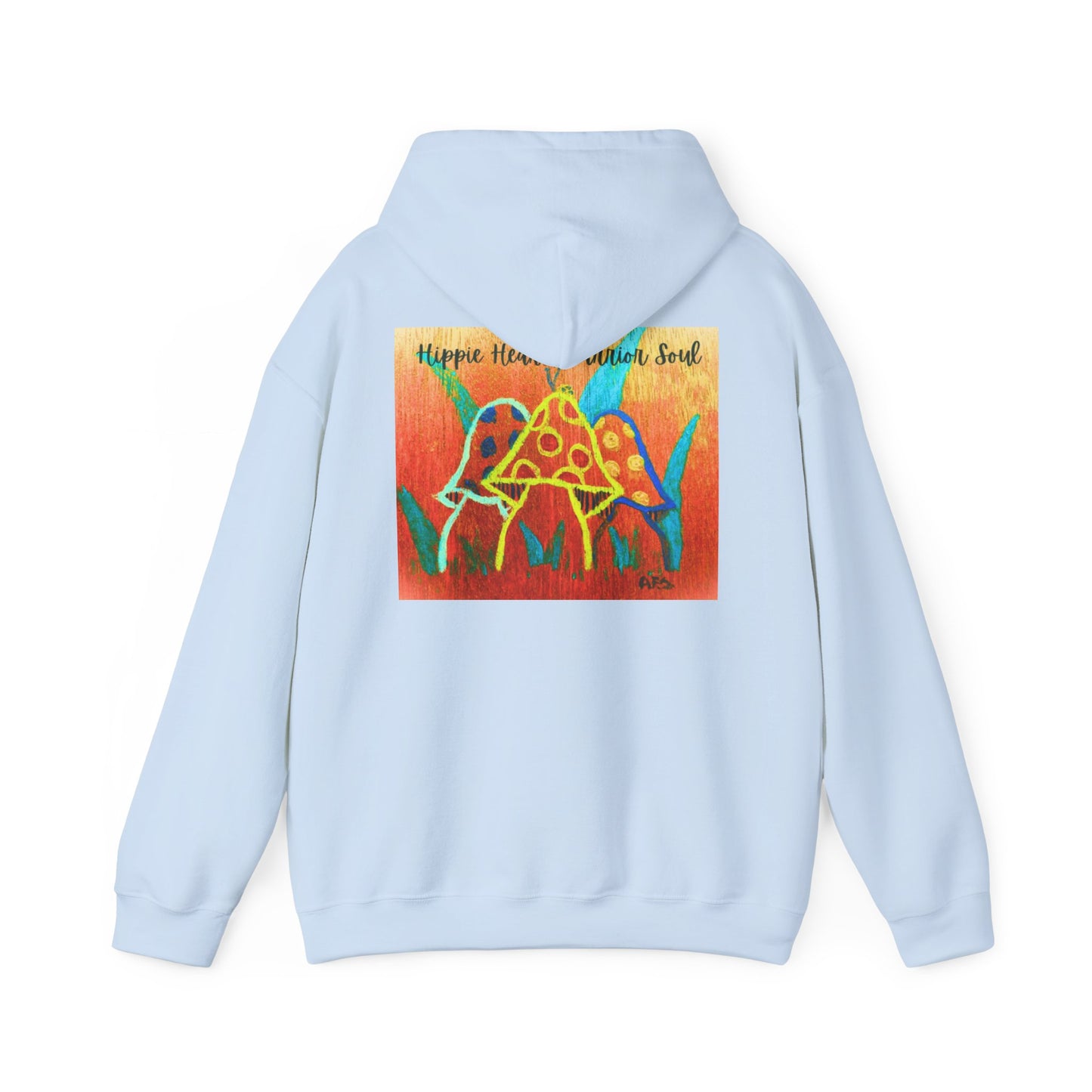 Hippie Heart Hooded Sweatshirt, Unisex
